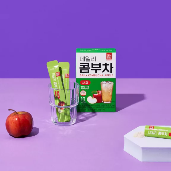 Danongwon Daily Kombucha Tea Instant Teapor - Apple / Alma ízesítésű 5gx10db Danongwon Daily Kombucha Tea Instant Teapor - Apple / Alma ízesítésű 5gx10db