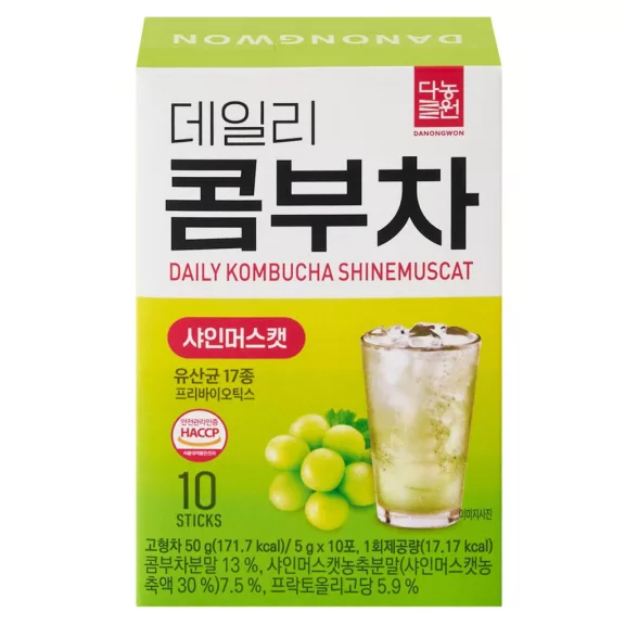 Danongwon Daily Kombucha Tea Instant Teapor - Shinemuscat / Szőlő ízesítésű 5gx10db Danongwon Daily Kombucha Tea Instant Teapor - Shinemuscat / Szőlő ízesítésű 5gx10db