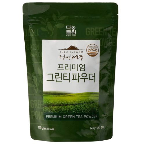 DANONGWON Clean Jeju Island Premium Zöld Tea Por 500g