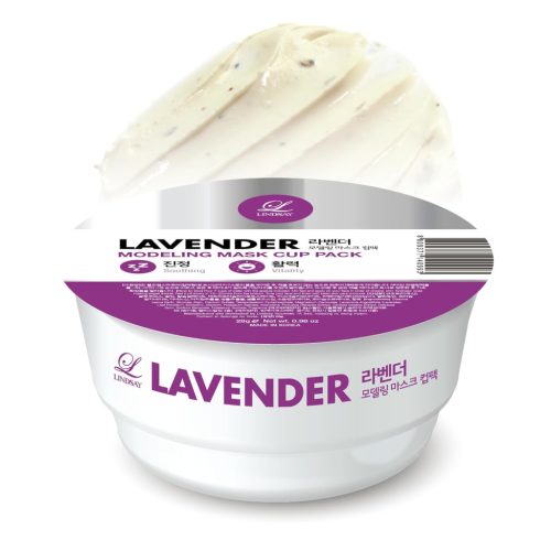 LINDSAY Modeling Mask Cup Pack Lemosandó Arcpakolás - Lavender 28g
