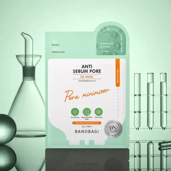 Banobagi DX 2lépéses Arcmaszk - Anti Sebum Pore 25g + éjszakai maszk 2g Banobagi DX 2lépéses Arcmaszk - Anti Sebum Pore 25g + éjszakai maszk 2g