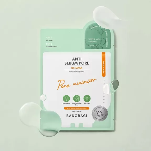 Banobagi DX 2lépéses Arcmaszk - Anti Sebum Pore 25g + éjszakai maszk 2g Banobagi DX 2lépéses Arcmaszk - Anti Sebum Pore 25g + éjszakai maszk 2g