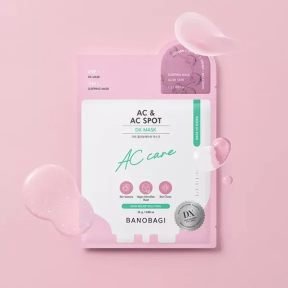Banobagi DX 2lépéses Arcmaszk - AC & AC Spot 25g + éjszakai maszk 2g Banobagi DX 2lépéses Arcmaszk - AC & AC Spot 25g + éjszakai maszk 2g