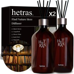   HETRAS Find Nature Here Premium Aroma Diffúzor - Book Store 500mlx2db