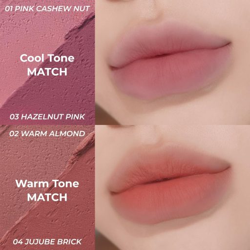 COLORGRAM Tintin Dory Blur Jam Rúzs és Arcpirosító #02 Warm Almond