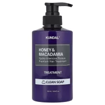   Kundal Honey & Macadamia Protein Hajbalzsam - Clean Soap illat 500ml