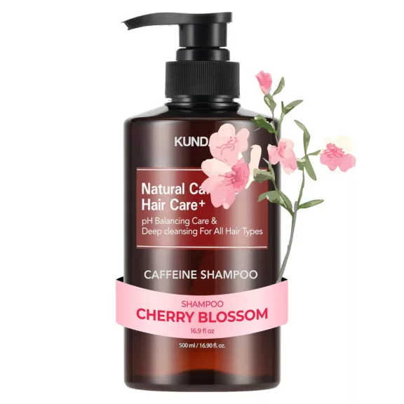 Kundal Natural Caffeine Hair Care Sampon - Cherry Blossom illat 500ml Kundal Natural Caffeine Hair Care Sampon - Cherry Blossom illat 500ml