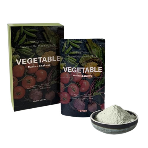 LINDSAY re:natural Glucose Gel Modeling Mask Pack Lemosandó Arcpakolás - Vegetable (moisture and calming) 30g