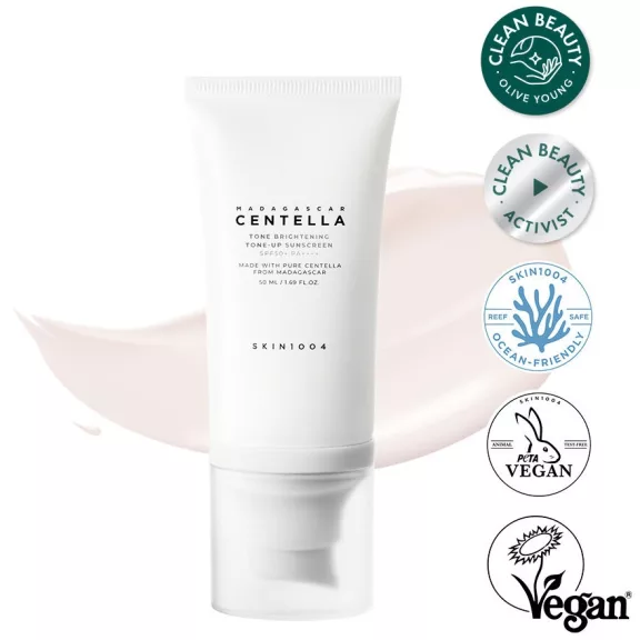 Skin1004 Tone Brightening Tone-Up Fényvédő Szérum 50ml (SPF50+ PA++++ ) Skin1004 Tone Brightening Tone-Up Fényvédő Szérum 50ml (SPF50+ PA++++ )