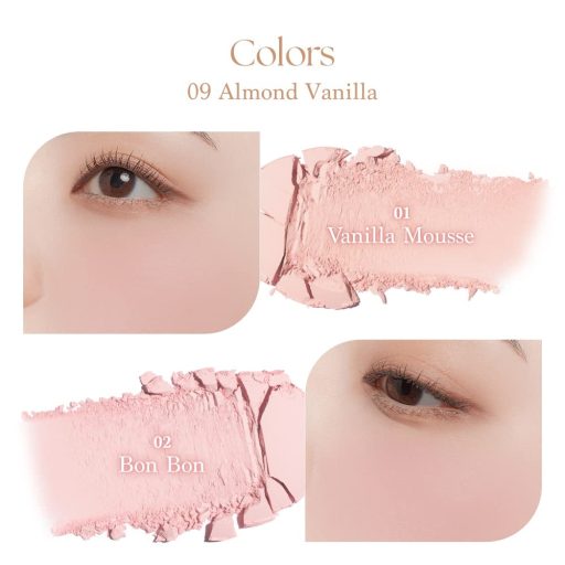 DASIQUE Blending Mood Cheek Arcpirosító Paletta #09 Almond Vanilla (Ice Cream Collection)
