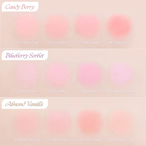 DASIQUE Blending Mood Cheek Arcpirosító Paletta #09 Almond Vanilla (Ice Cream Collection)