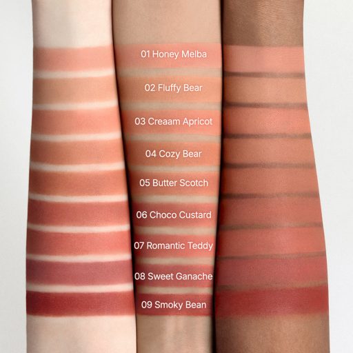 DASIQUE Mood Painting Lip & Cheek Rúzs és Arcpirosító Paletta #05 Cozy Bear (My Bear Collection)