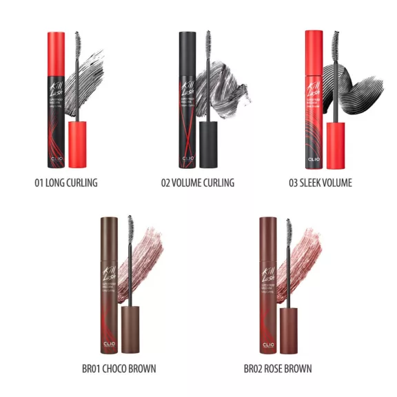 Clio Kill Lash Superproof Mascara Szempillaspirál #02 Volume Curling (fekete)