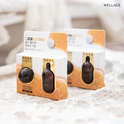 WELLAGE One Day Kit Szérum Kapszula - Real Gold Collagen