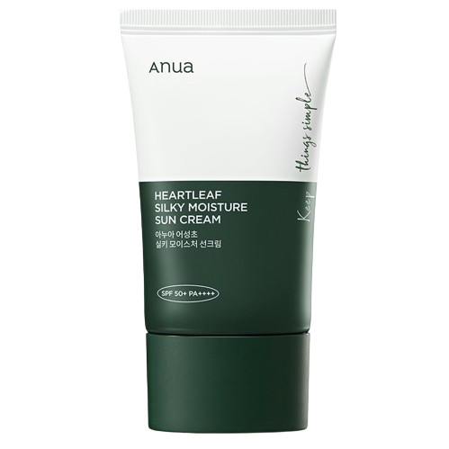 ANUA Heartleaf Silky Moisture Fényvédő Krém 50ml (SPF50+ PA++++)