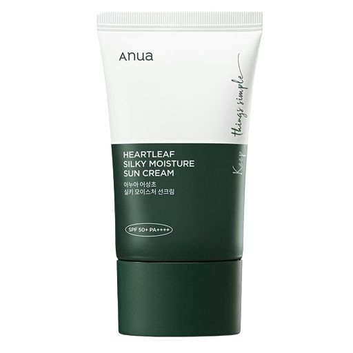Anua Heartleaf Silky Moisture Fényvédő Krém 50ml (SPF50+ PA++++)