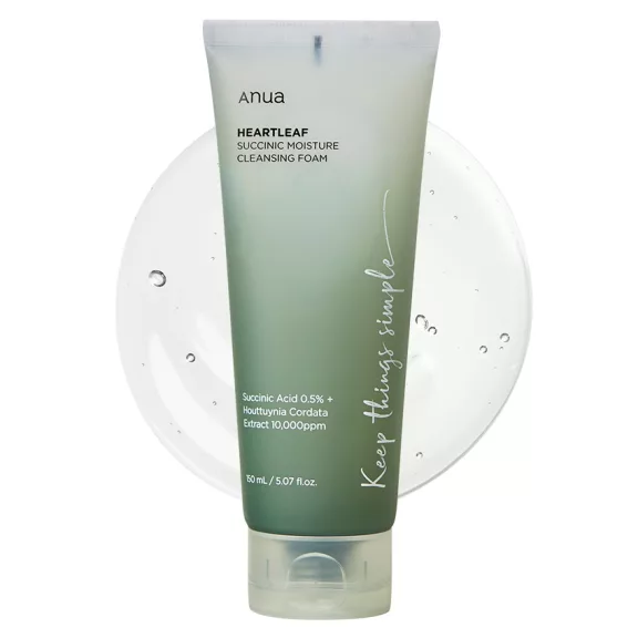 Anua Heartleaf Succinic Moisture Arctisztító Hab 150ml Anua Heartleaf Succinic Moisture Arctisztító Hab 150ml
