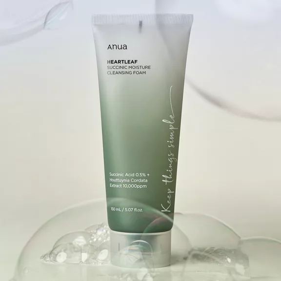Anua Heartleaf Succinic Moisture Arctisztító Hab 150ml Anua Heartleaf Succinic Moisture Arctisztító Hab 150ml