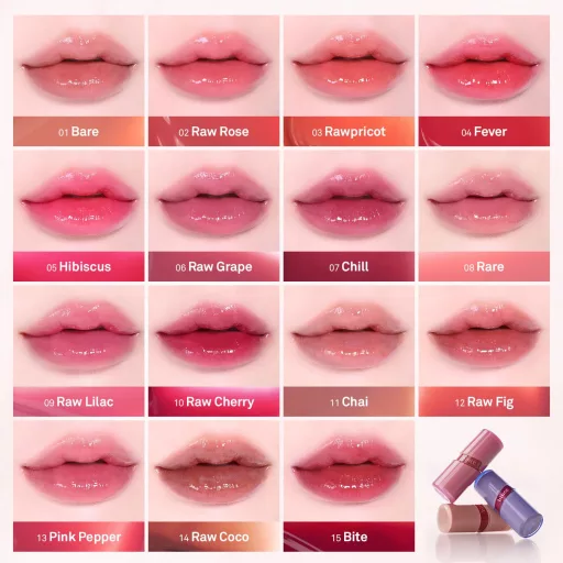 HINCE Raw Glow Gel Ajak Tint #R009 Raw Lilac 4ml (24 Blue Dive Collection)