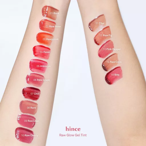 HINCE Raw Glow Gel Ajak Tint #R014 Raw Coco 4ml