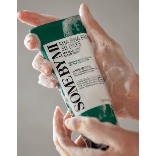 SOME BY MI AHA-BHA-PHA 30 Days Miracle Acne Clear Arctisztító Hab 100ml