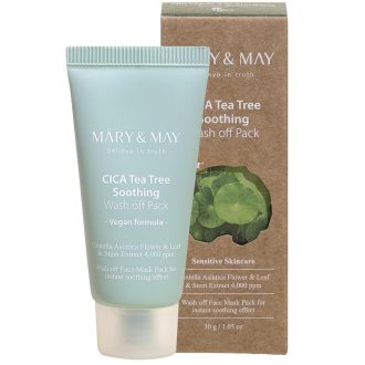   MARY & MAY Cica TeaTree Soothing Lemosandó Arcmaszk mini 30g