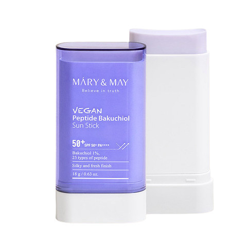 MARY & MAY Vegan Peptide Bakuchiol Fényvédő Stick 18g (SPF50+ PA++++)