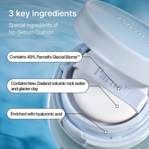 PARNELL Glacial Biome Water No-Sebum Mattító Cushion 10g