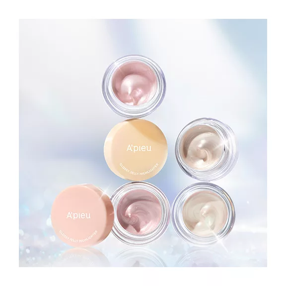 A'pieu Juicy-Pang Glossy Jelly Highlighter #02 Pink Shell 3.8g (Mermaid Pastel Collection)
