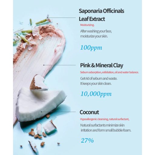 TOCOBO Coconut Clay Arctisztító Hab 150ml