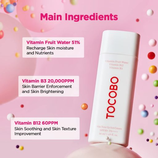 TOCOBO Vita Tone Up Fényvédő Krém 50ml (SPF50+ PA++++)