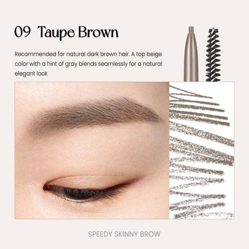 PERIPERA Speedy Skinny Brow Szemöldökceruza #09 Taupe Brown