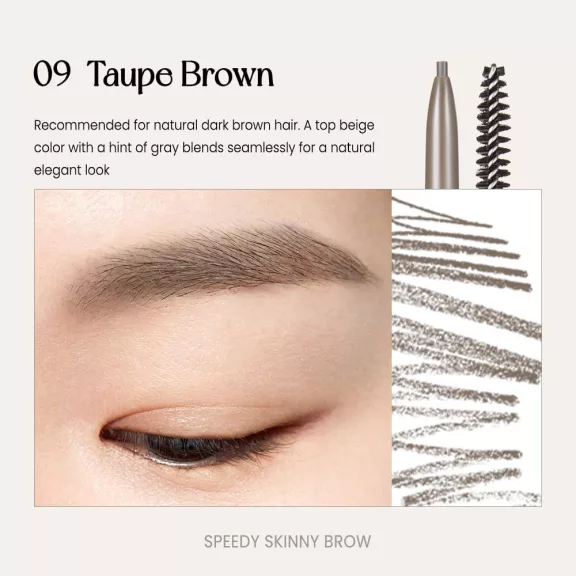 Peripera Speedy Skinny Brow Szemöldökceruza #09 Taupe Brown Peripera Speedy Skinny Brow Szemöldökceruza #09 Taupe Brown