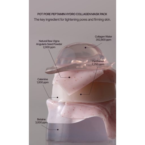 HEVEBLUE Pot Pore Peptamin Hydro Collagen Gél Arcmaszk 35g