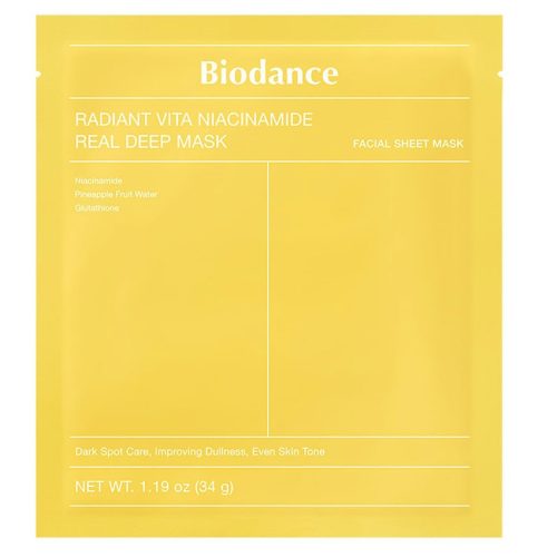 BIODANCE Radiant Vita Niacinamide Real Deep Hidrogél Arcmaszk 34g