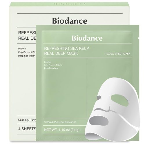 BIODANCE Refreshing Sea Kelp Real Deep Hidrogél Arcmaszk 4x34g