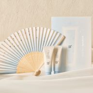   BEAUTY OF JOSEON Relief Sun Aqua Fresh (Rice + B5) Fényvédő Krém Szett 50mlx2db (+legyező) (SPF50+ PA++++)