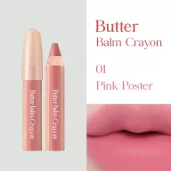   CLIO Butter Balm Crayon Rúzs és Arcpirosító #01 Pink Poster 3.9g + ajándék hegyező
