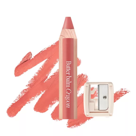 Clio Butter Balm Crayon Rúzs és Arcpirosító #02 Picnic Coral 3.9g + ajándék hegyező