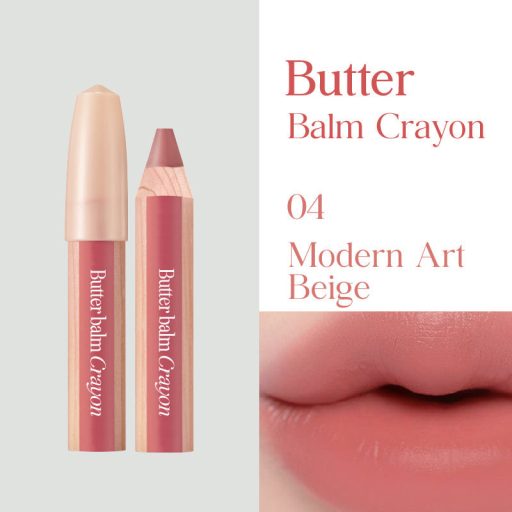 CLIO Butter Balm Crayon Rúzs és Arcpirosító #04 Modern Art Beige 3.9g + ajándék hegyező