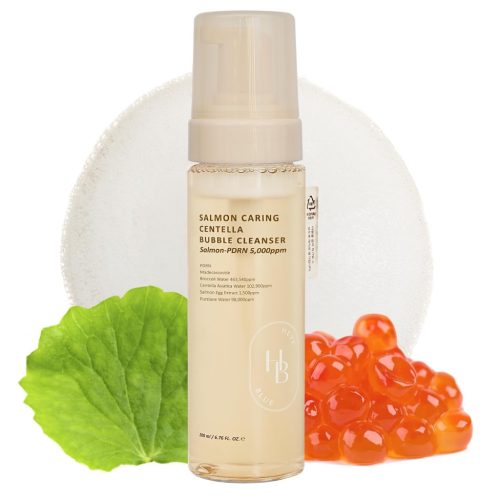 HEVEBLUE Salmon Caring Centella Bubble Arctisztító Hab 200ml