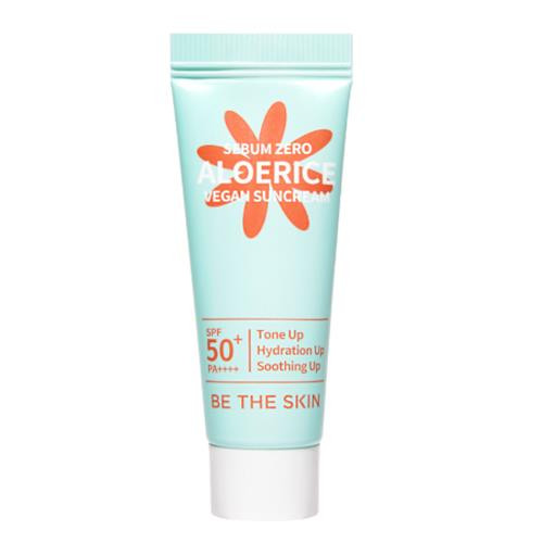 BE THE SKIN Sebum Zero Aloerice Vegan Fényvédő Krém mini 5ml (SPF50+ PA++++)