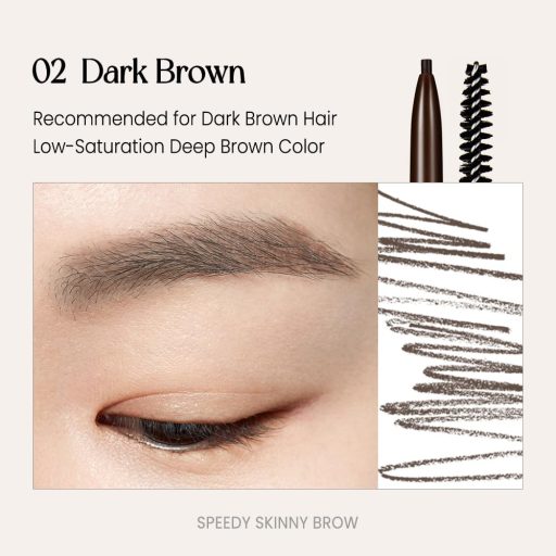 PERIPERA Speedy Skinny Brow Szemöldökceruza #02 Dark Brown