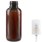 WGW Boston Barna pet Flakon 100ml + Pumpás adagoló krémekhez (áttetsző)