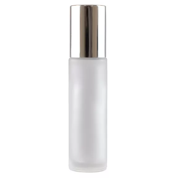 WGW Kicsi Üvegpalack (matt fehér) 10ml + ezüst kupak WGW Kicsi Üvegpalack (matt fehér) 10ml + ezüst kupak