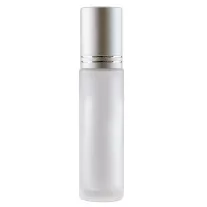 WGW Kicsi Üvegpalack (matt fehér) 10ml + matt ezüst kupak