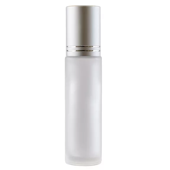 WGW Kicsi Üvegpalack (matt fehér) 10ml + matt ezüst kupak WGW Kicsi Üvegpalack (matt fehér) 10ml + matt ezüst kupak