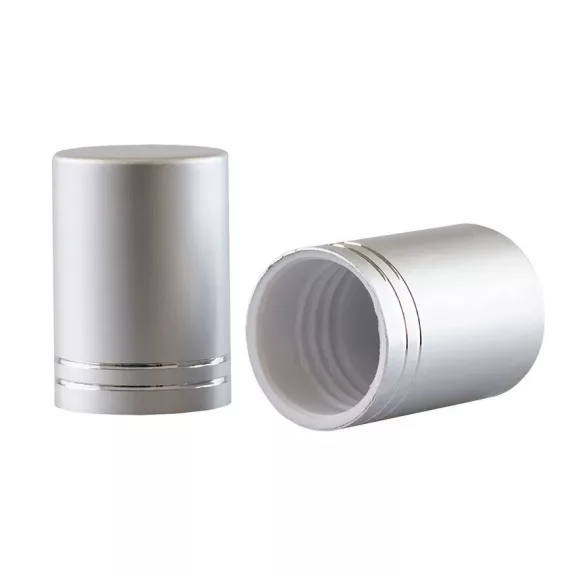 WGW Kicsi Üvegpalack (matt fehér) 10ml + matt ezüst kupak WGW Kicsi Üvegpalack (matt fehér) 10ml + matt ezüst kupak