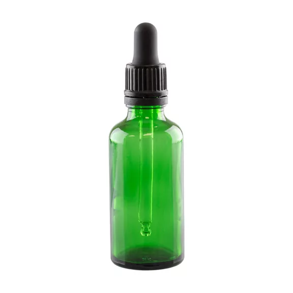 WGW DIN18 Üvegpalack 50ml (zöld) + üvegpipetta WGW DIN18 Üvegpalack 50ml (zöld) + üvegpipetta