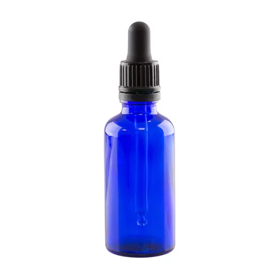 WGW DIN18 Üvegpalack 50ml (kék) + üvegpipetta WGW DIN18 Üvegpalack 50ml (kék) + üvegpipetta